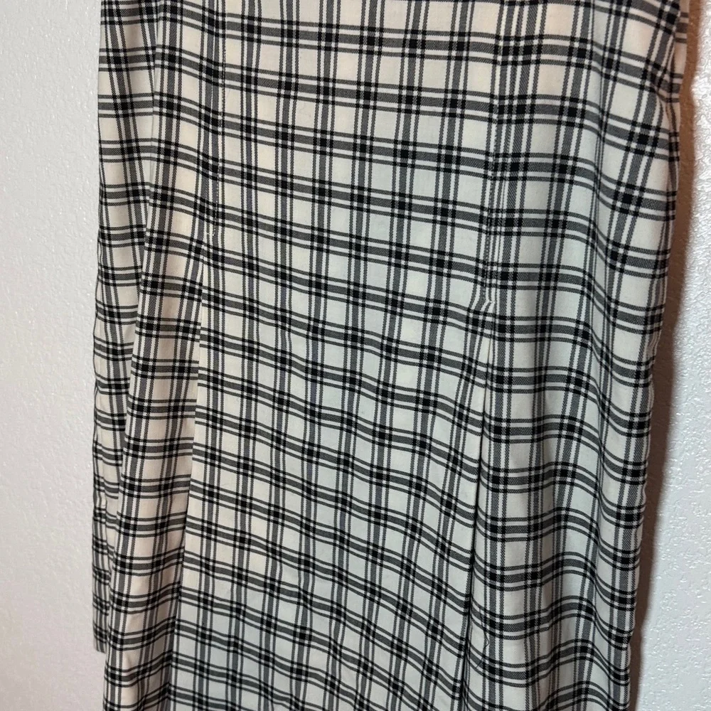 J. Crew Nova Fides Italian Wool Plaid Midi Skirt Size 12 Preppy Classic - Picture 2 of 7